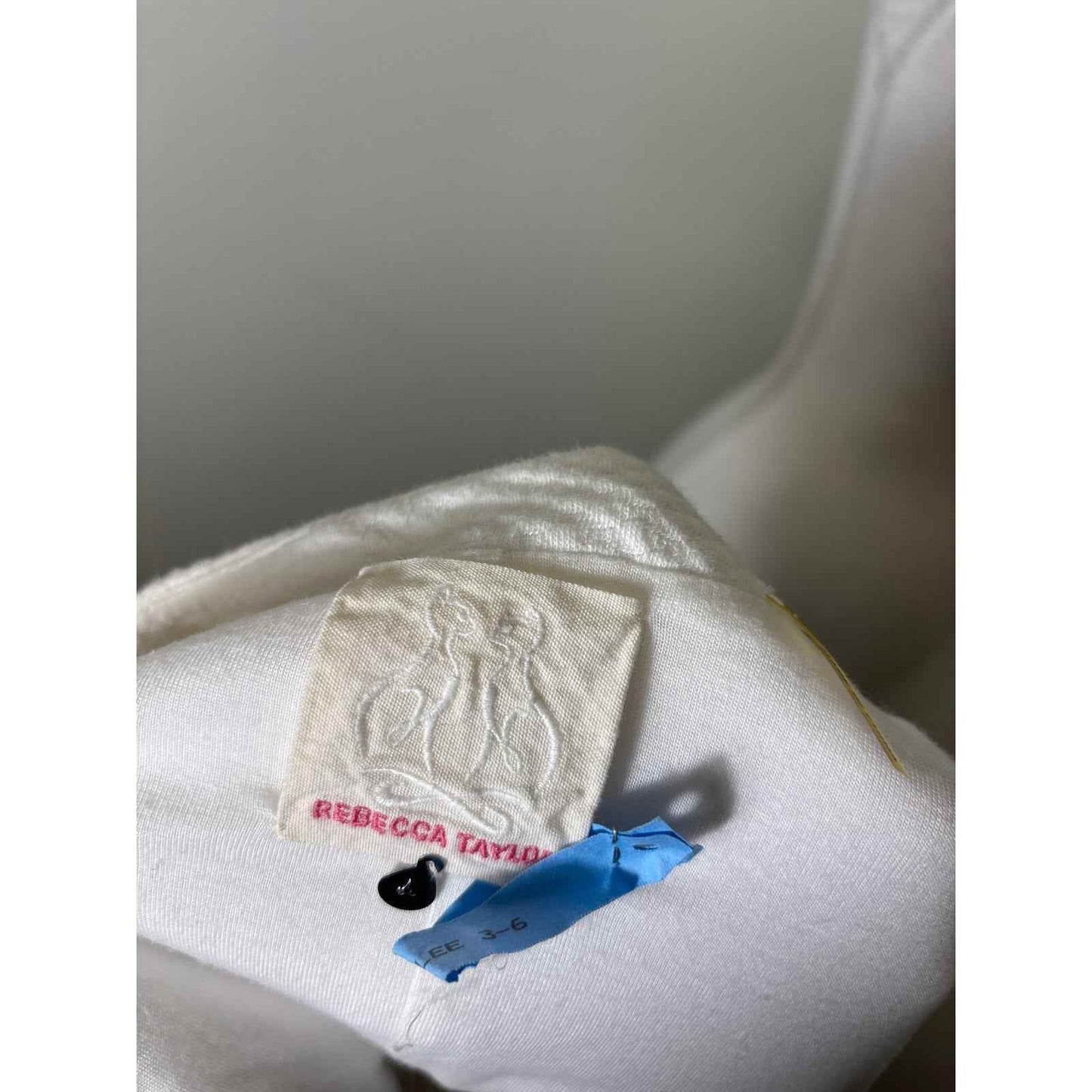 Rebecca Taylor White Long Sleeve Quilted Fitted Zip Up Jacket Sz 4