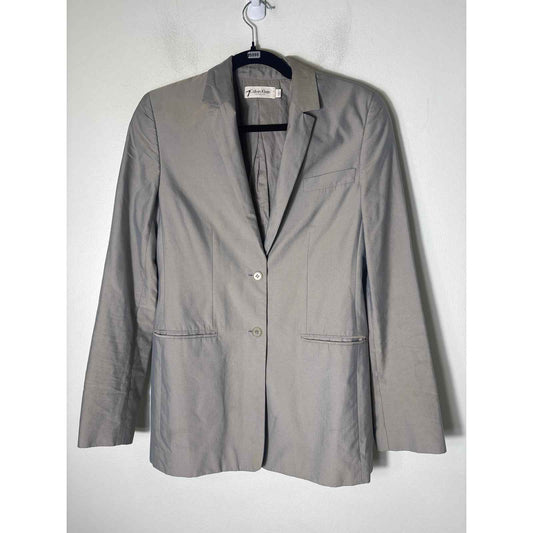 Calvin Klein Collection Gray Long Sleeve Blazer/Jacket Sz 6