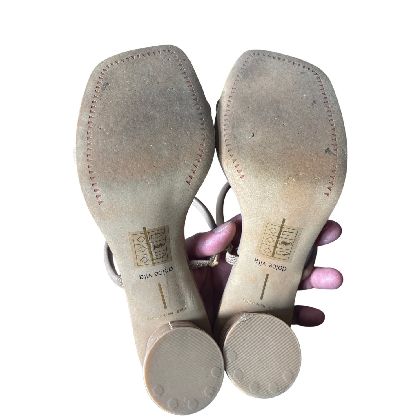 Dolce Vita Noles Cafe Two Strap Sandals Sz 8