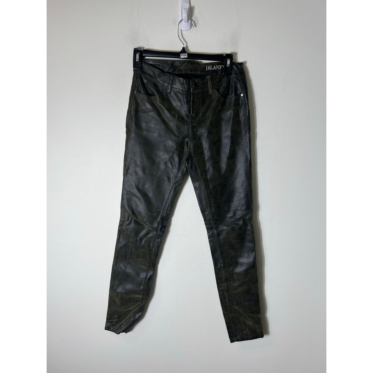 Blank NYC Dark Green Skinny Ankle Jean Sz 25