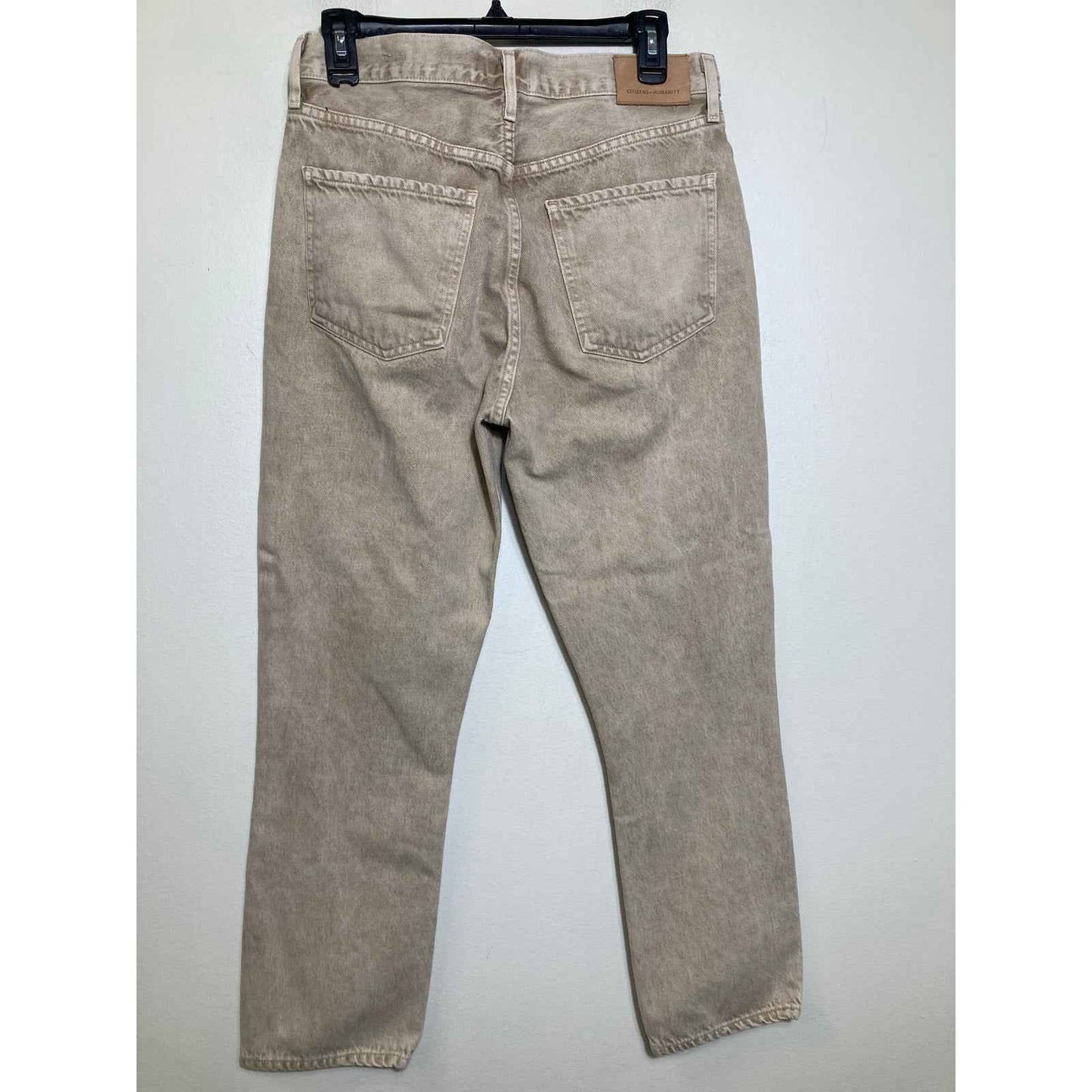 Citizens of Humanity Tan "Jolene" Straight Leg Denim Jeans Sz 28