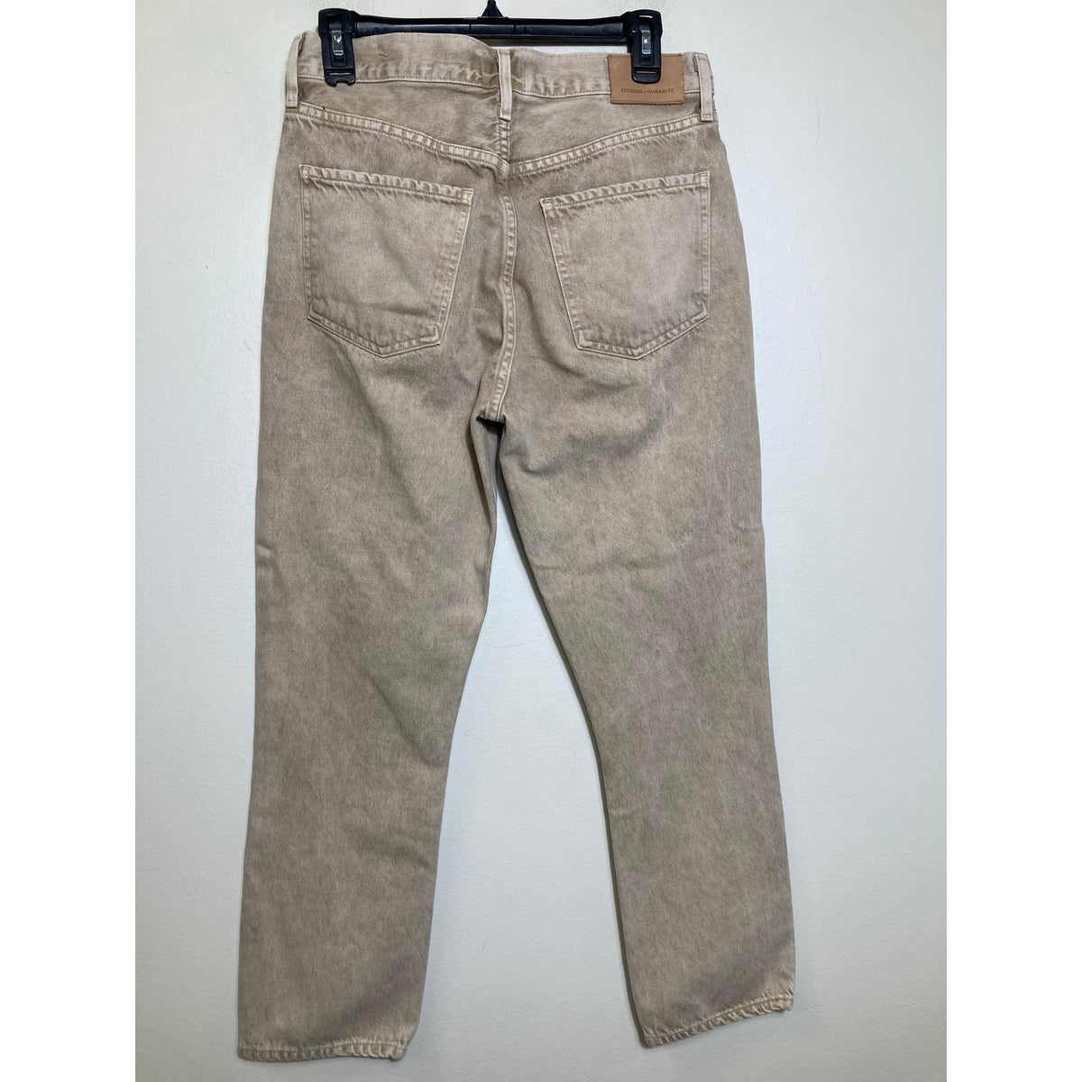 Citizens of Humanity Tan "Jolene" Straight Leg Denim Jeans Sz 28