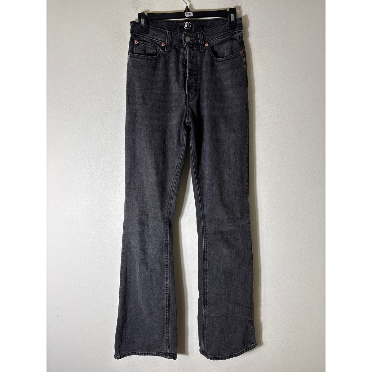BDG Black Super High Rise Flare Jeans Sz 26