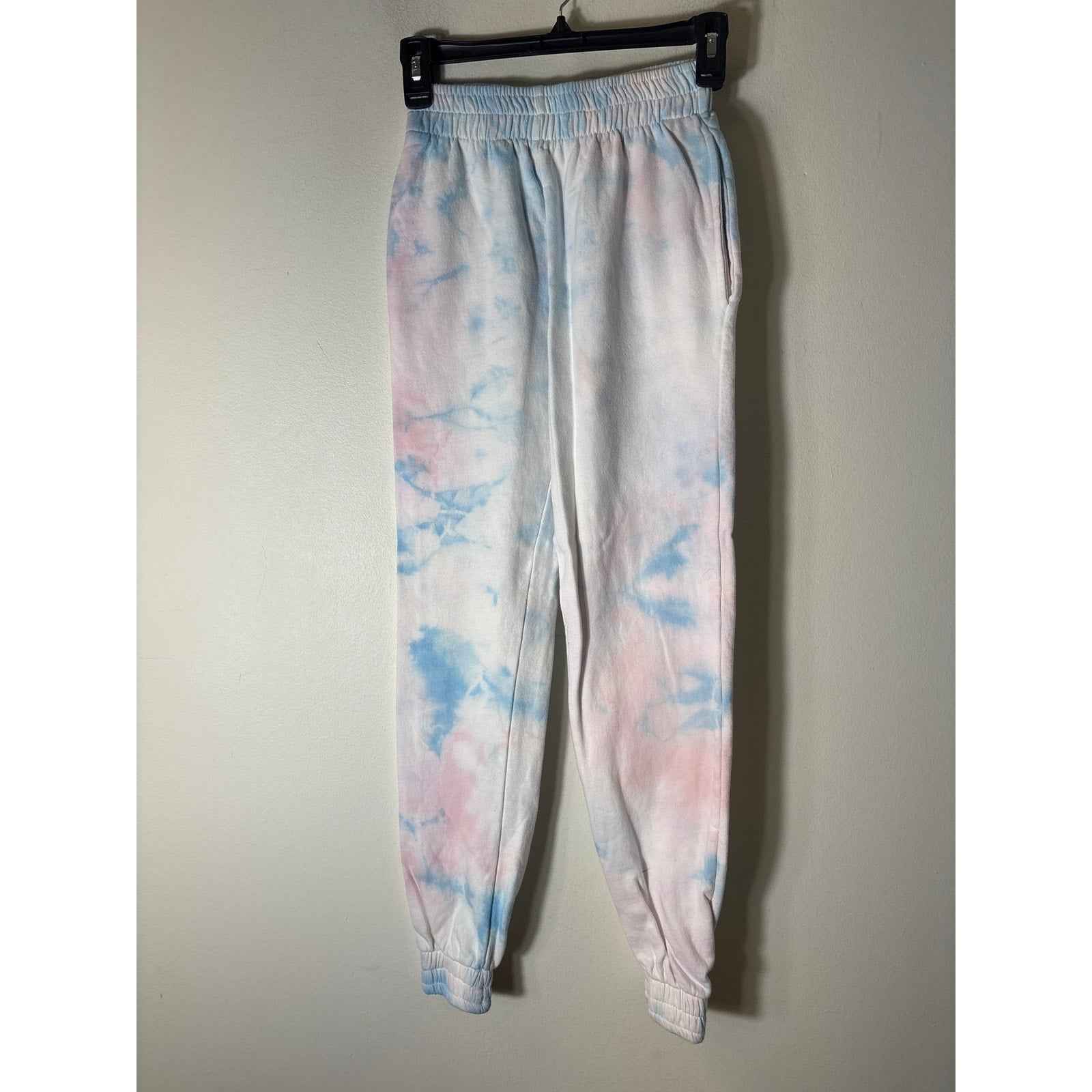 NWT Frankies Bikinis Blue Pink Tye Die Hooded Sweatsuit Sz XS