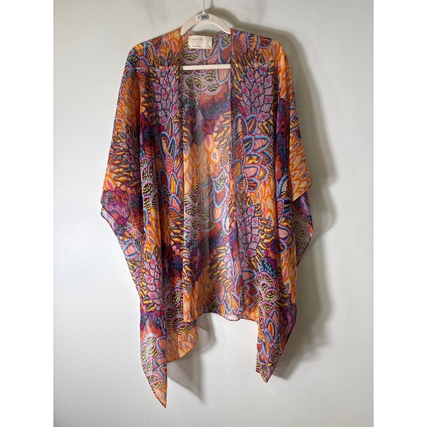 Nicole Millar Multicolor Poncho Style Scarf
