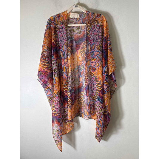 Nicole Millar Multicolor Poncho Style Scarf