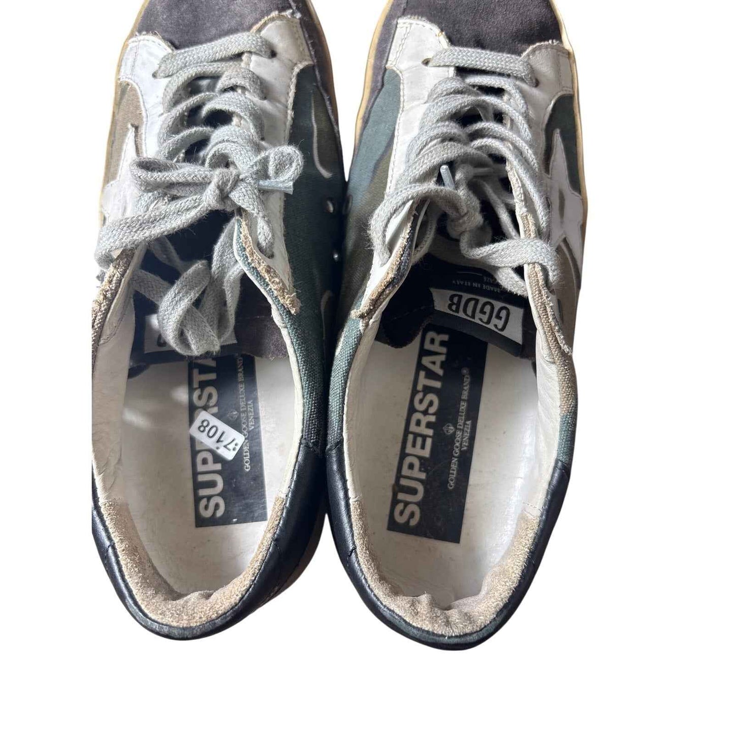 Golden Goose Camo Tennis shoes Sz 39 (8.5(