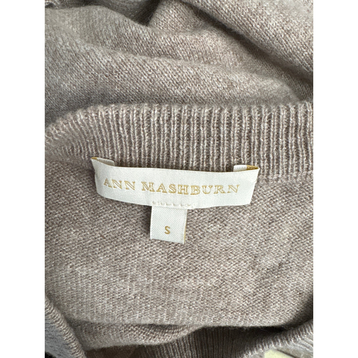 Ann Mashburn Tan Pullover Sweater Sz S