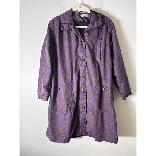 Lysgaard Purple Rain Long Sleeve Hooded Rain Jacket Sz S