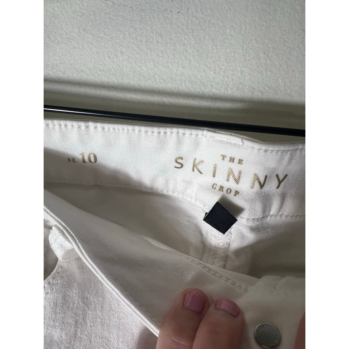 Madewell White 10" high rise Skinny Jeans Sz 31
