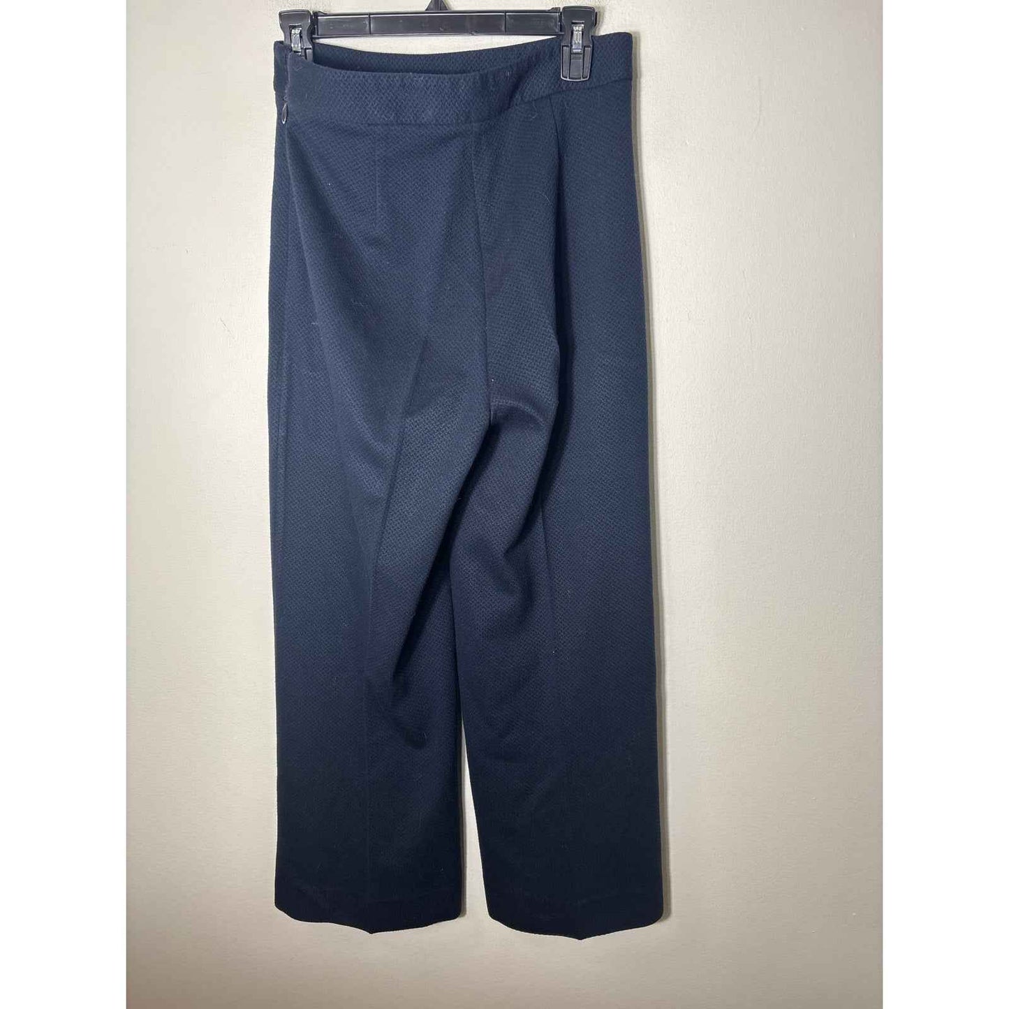 Pearl by Lela Rose Black Side Zip Ankle Dress Pants Set Sz 4