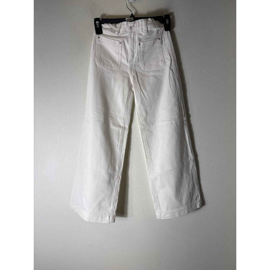 Girls DL1961 White Front Pocket Jeans Sz 8