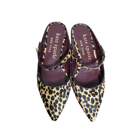 Kate Space Cheetah Print Animal Fur Flat sz 8