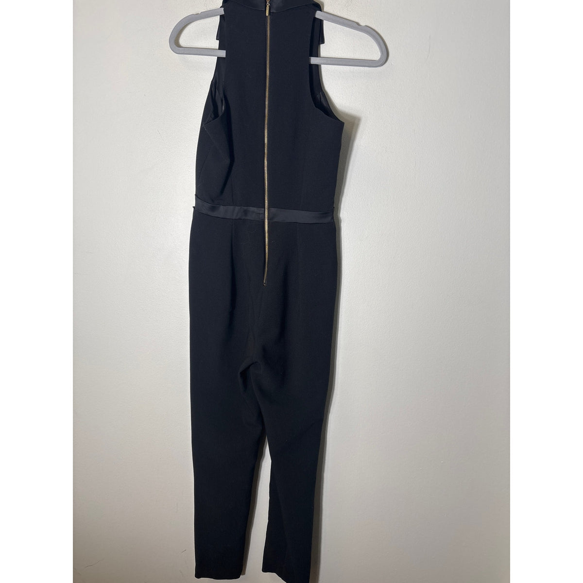 XOXO Black Sleeveless Tuxedo Style Special Occasion Jumpsuit Sz 0