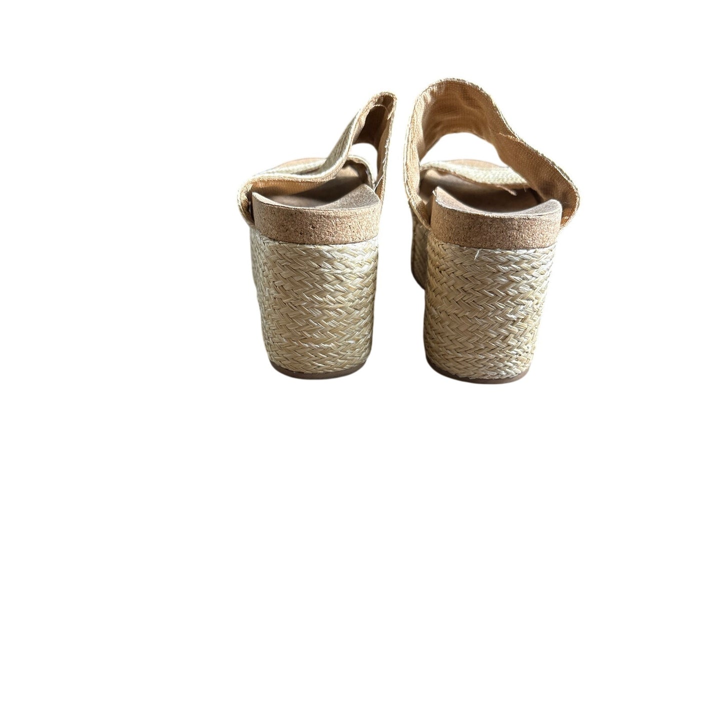 Kelsi Dagger Platform Rafia Sandals Sz 9