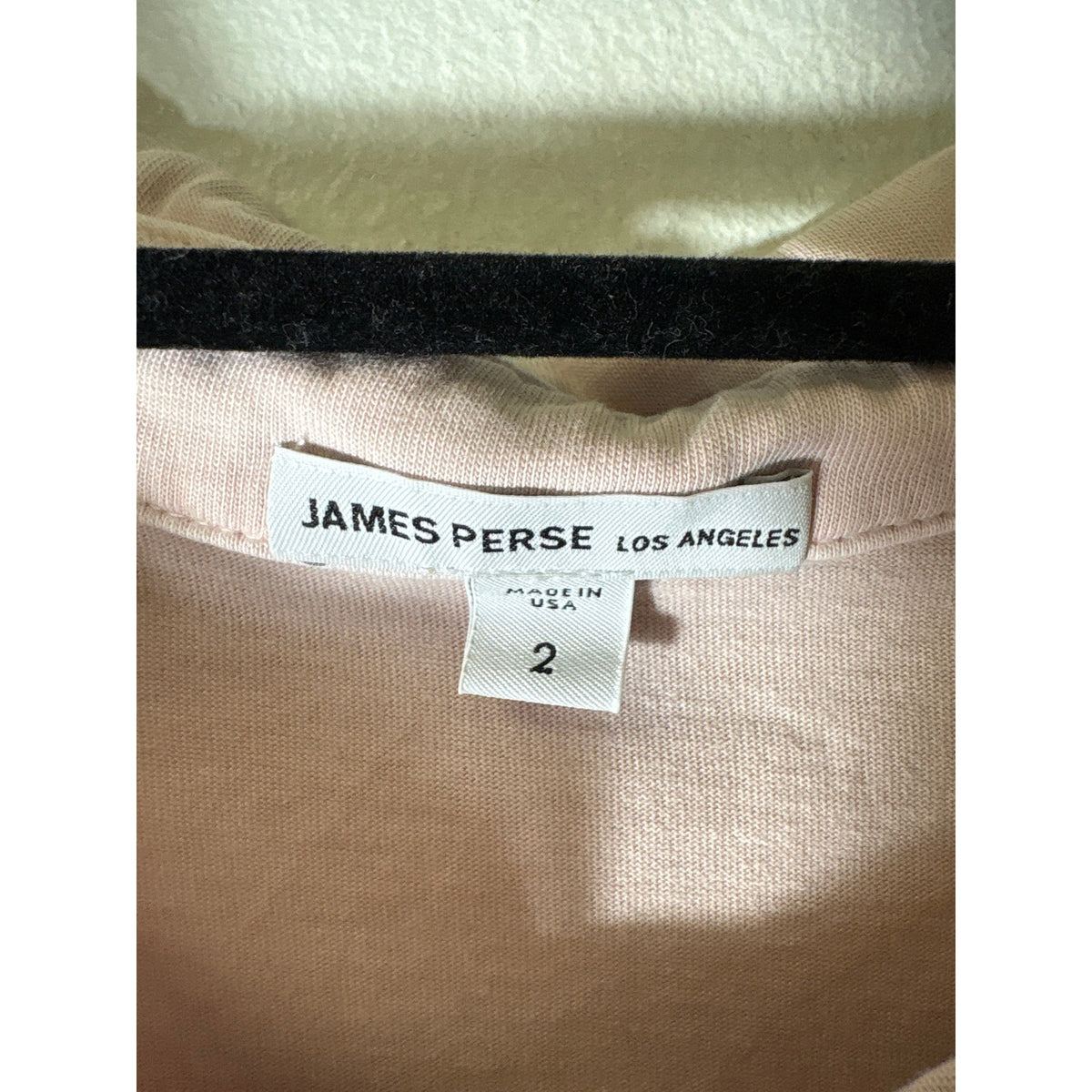 Mens James Perse Pink Polo Shirt Sz 2 (M)