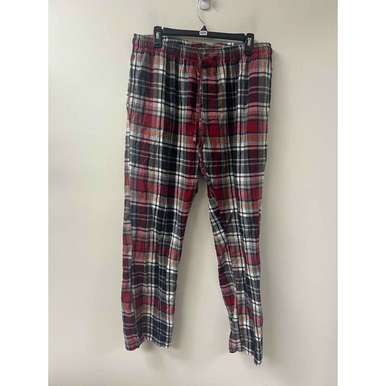 North River Mens Plaid Pajama Pants Sz XL