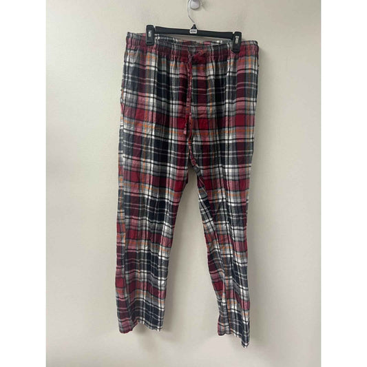 North River Mens Plaid Pajama Pants Sz XL