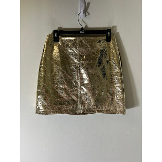 NWT Hunter Bell Gold Kaitlin Skirt Sz 4