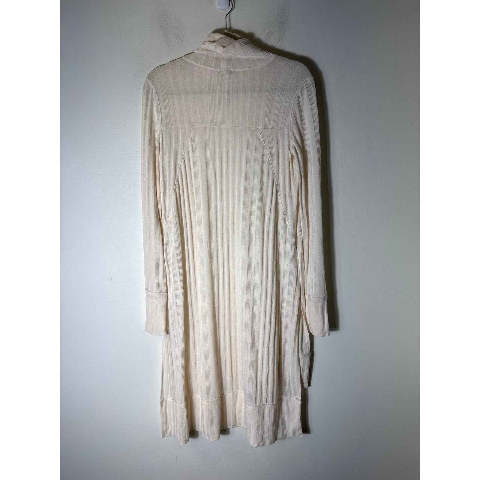 We The Free Off White Long Sleeve Turtle Neck Mini Dress Sz M