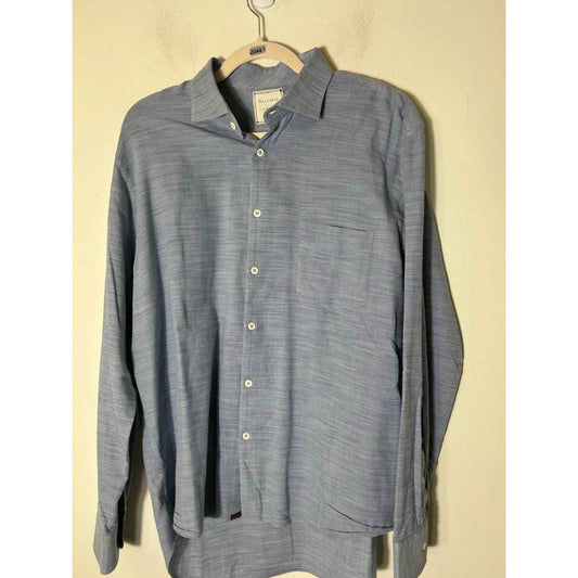 Men's Billy Reid Light Blue Long Sleeve Cotton Button Down Shirt Sz L