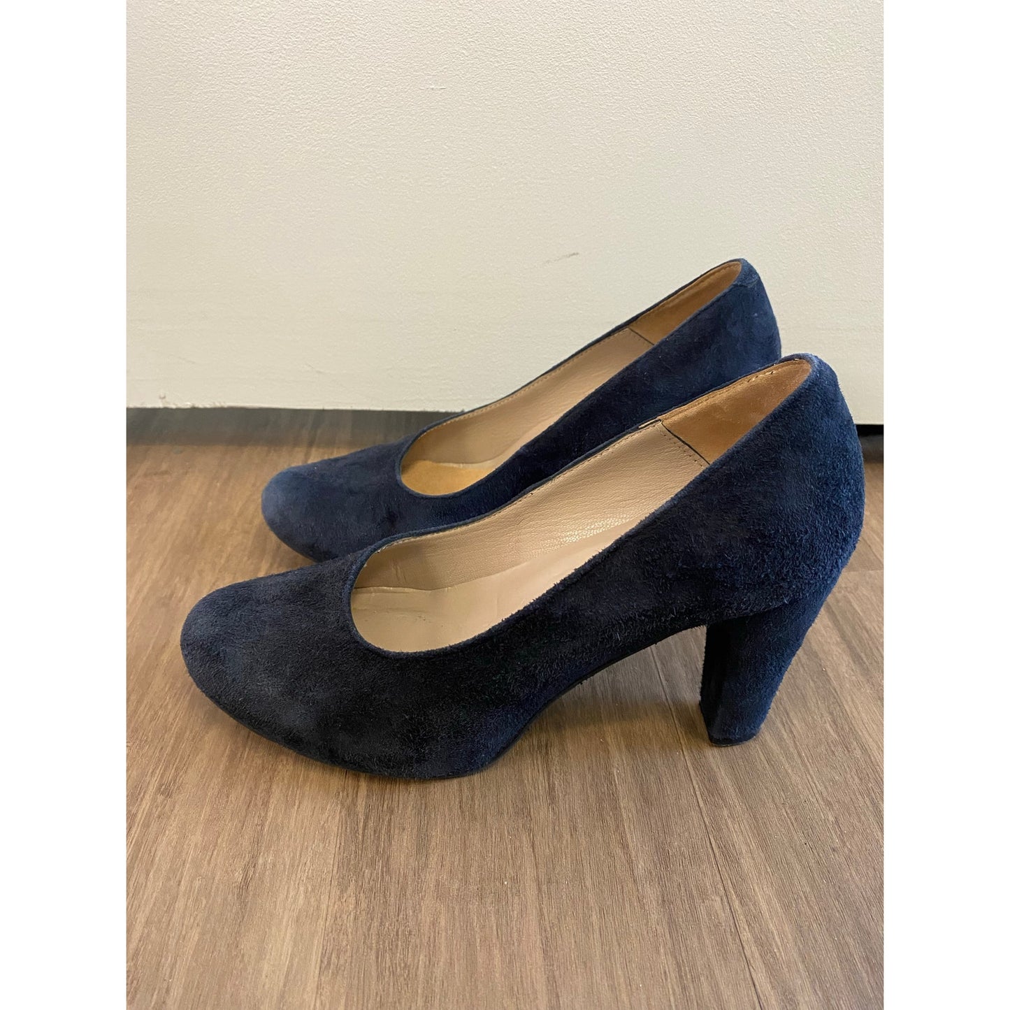 Cordani Black Suede Platform Heel Sz 38.5