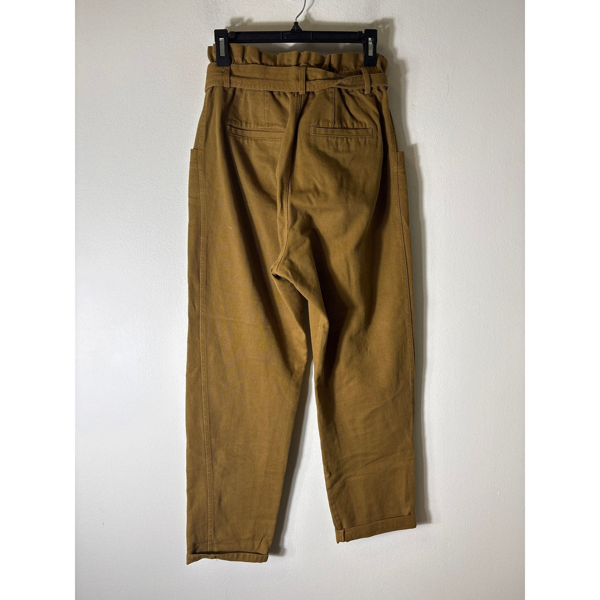 Sea New York Yellowish Brown Paper Bag Cotton Pants Sz 8