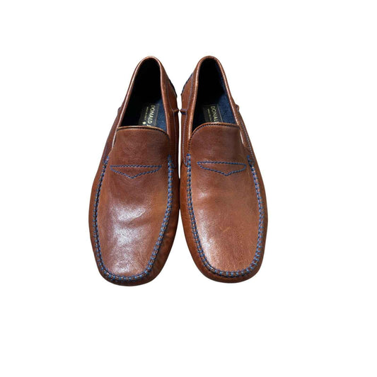 Men's Donald J Pliner Brown Leather Loafer Sz 9