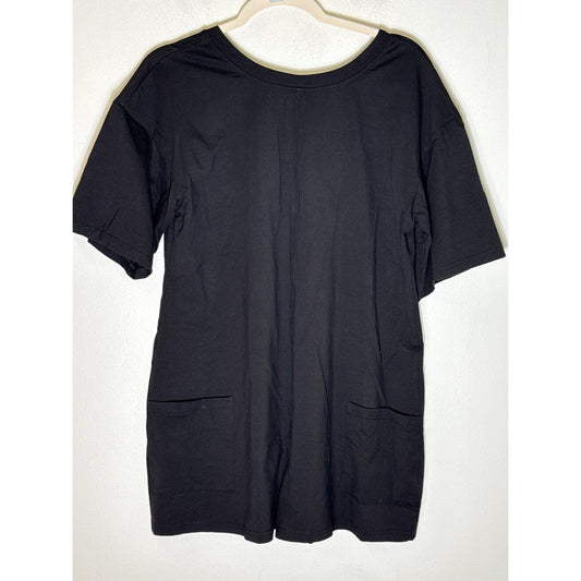 Ugerlou Black Short Sleeve Pull On Romper Sz M