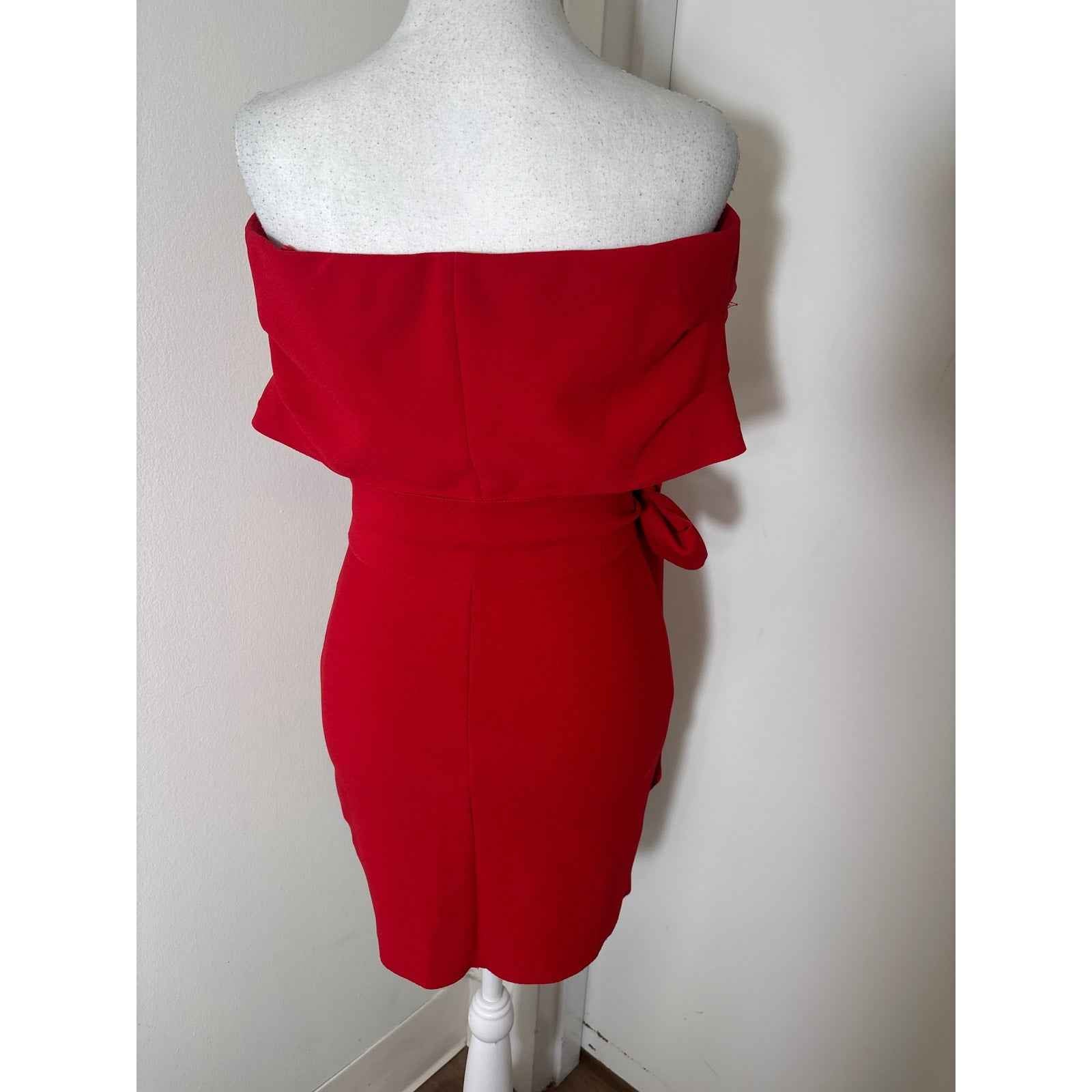 Bec + Bridge Red Strapless Mini Dress Sz 6