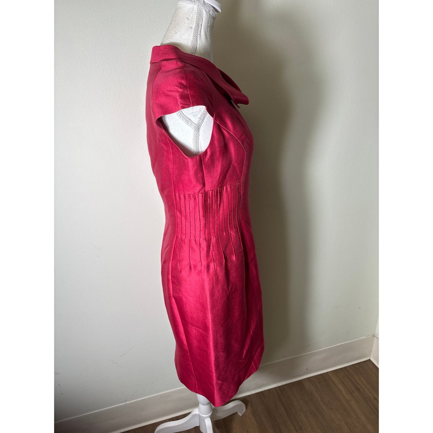 Armani Collezioni Red Cap Sleeve Knee Length Dress Sz 6