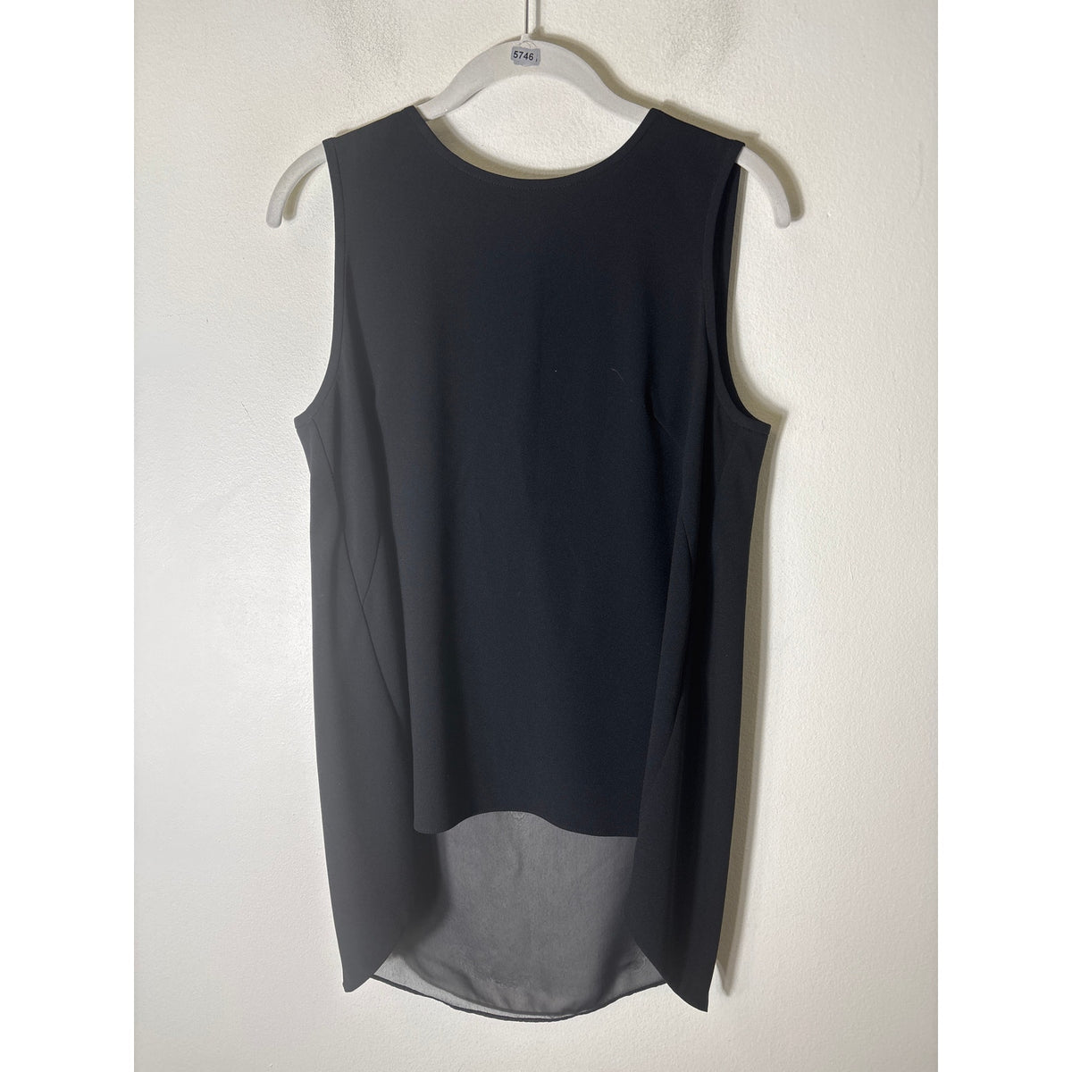 Rag and Bone Black Sleeveless Layered Black Top Sz M