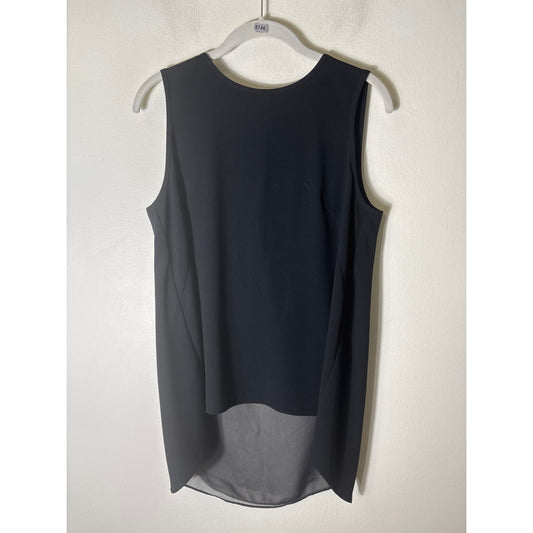 Rag and Bone Black Sleeveless Layered Black Top Sz M