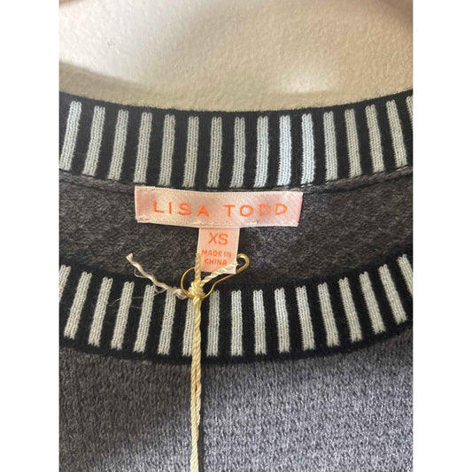 NWT Lisa Todd Fast Track Fog Sweater Sz Xs