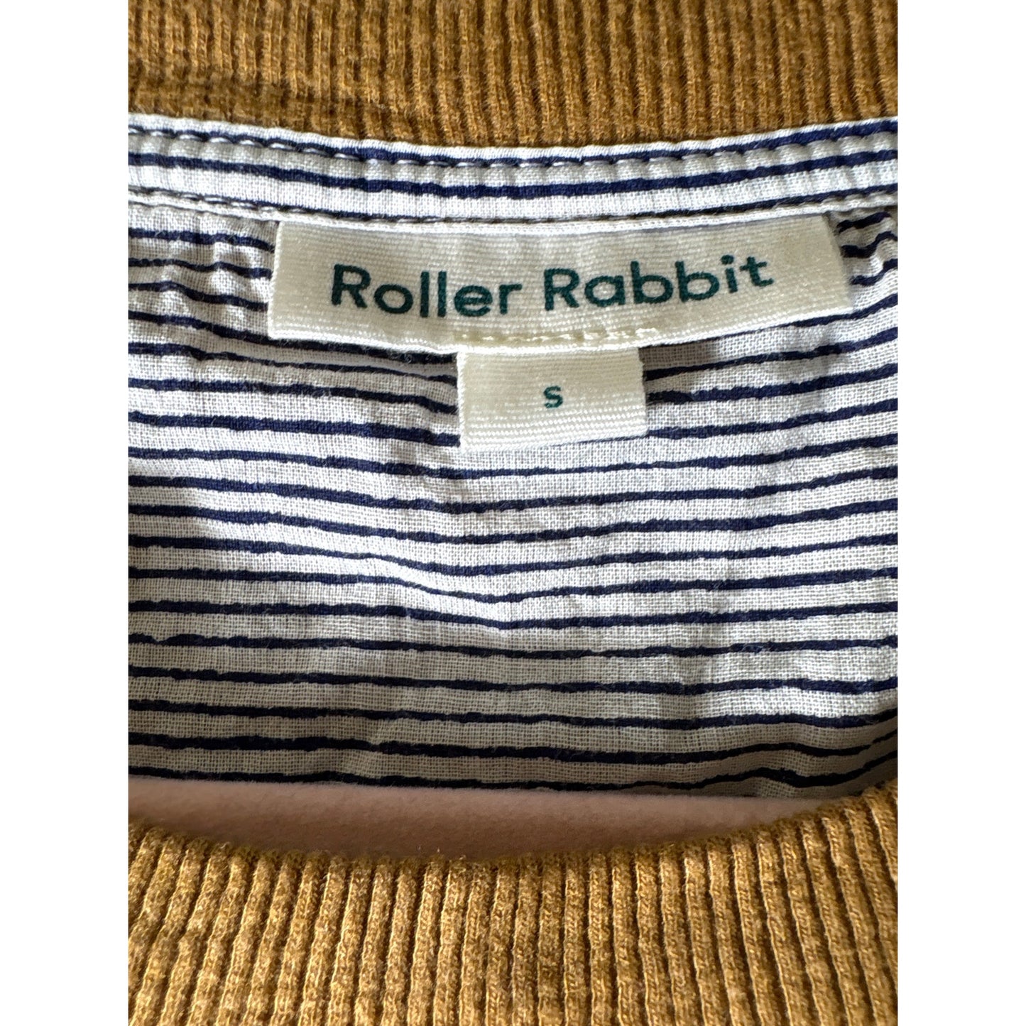 Roller Rabbit Brown Long Sleeve Ribbed Shirt and Pants Set Sz S