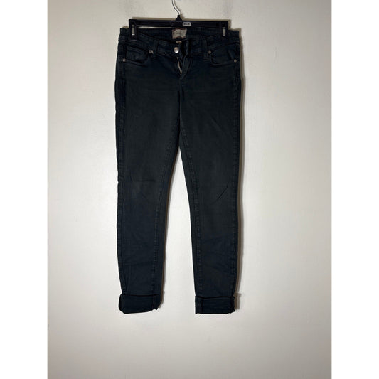 Paige Black Peg Skinny Jeans Sz 26