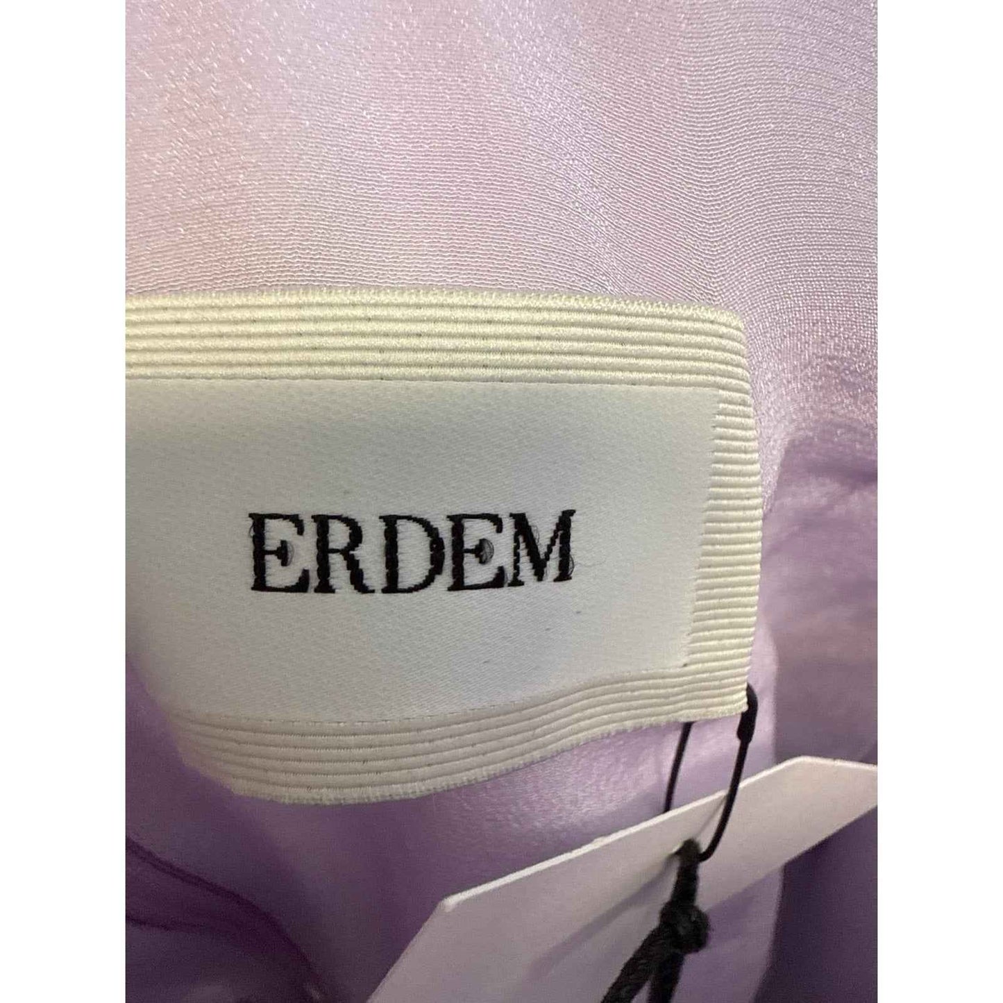 NWT Erdem "Margot Floral Lilac" Boat Neck Fully Skirt Midi Dress Sz 12