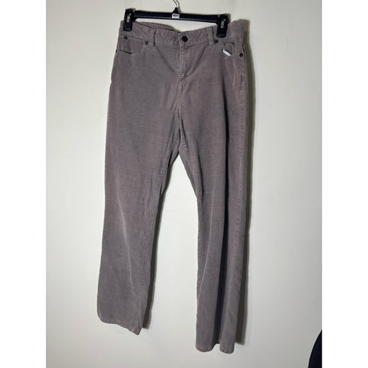 Talbots Gray Corduroy Pants Sz 10P