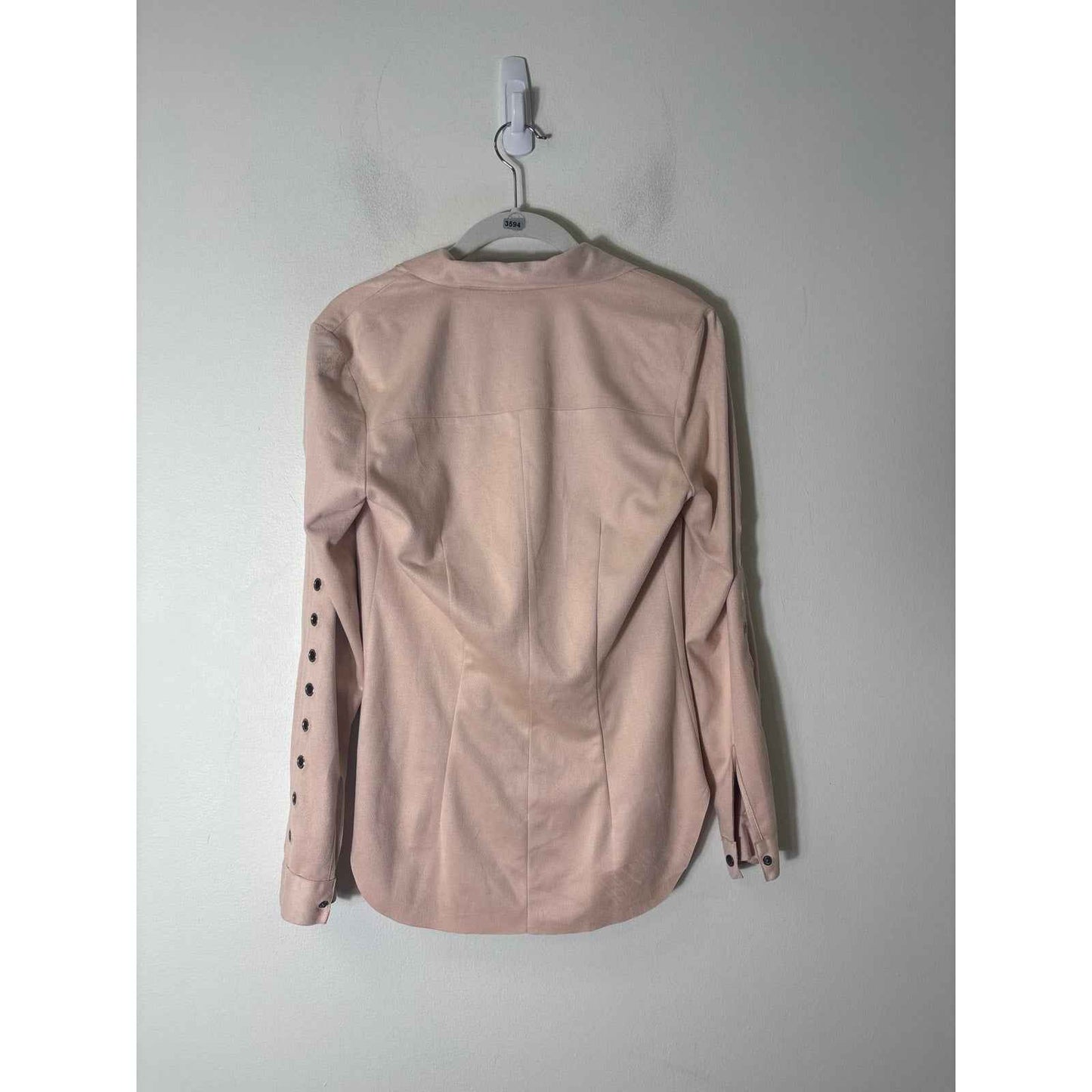 Tesoro Moda Pink Faux Suede Top/Pants Set Sz XS