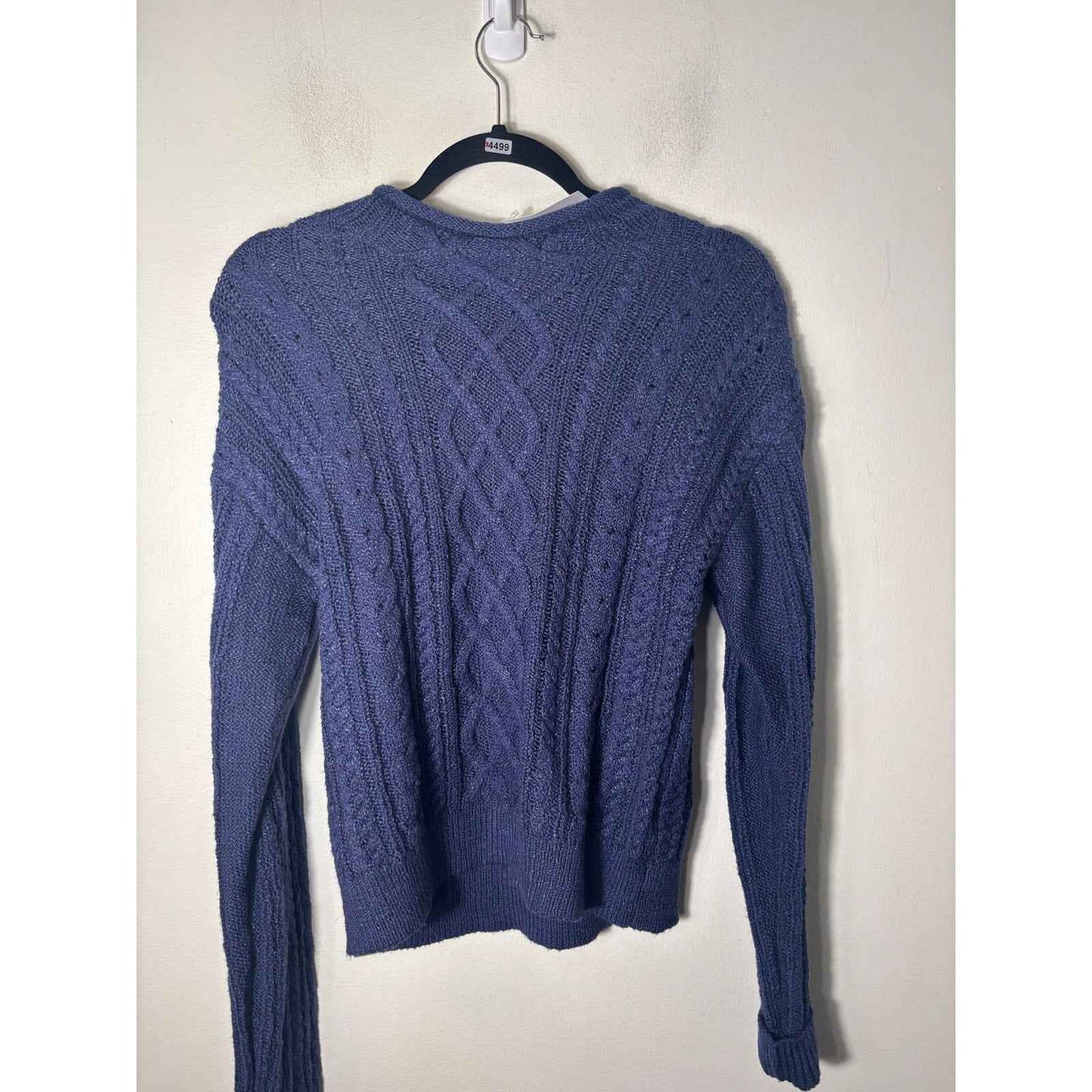 NWT J. Crew Navy Blue Long Sleeve Knit Sweater Sz XS