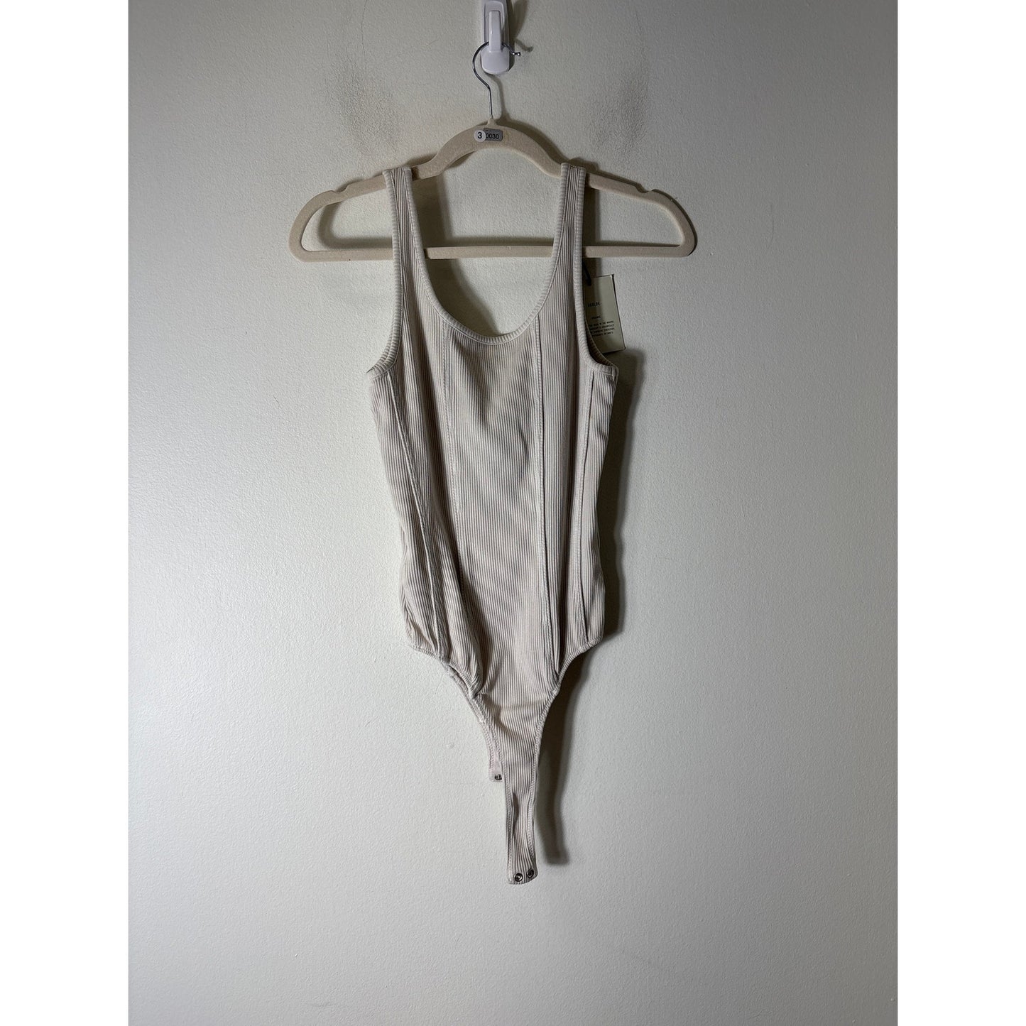 NWT Agolde Graige Sleeveless Ribbed "Elna" Body Suite Sz xs