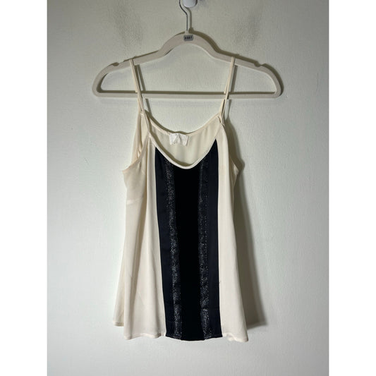 Charles Henry White And Black Cami Sz 6