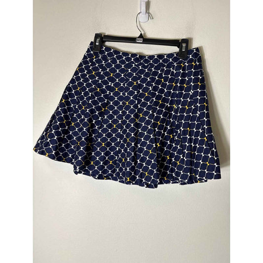 NWT Buru Navy Bows "The Classic Pleated Tennis Skirt" Sz M