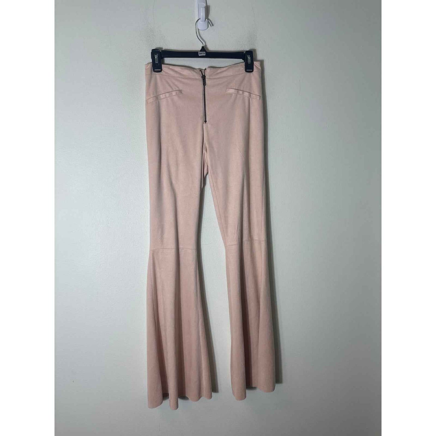 Tesoro Moda Pink Faux Suede Top/Pants Set Sz XS