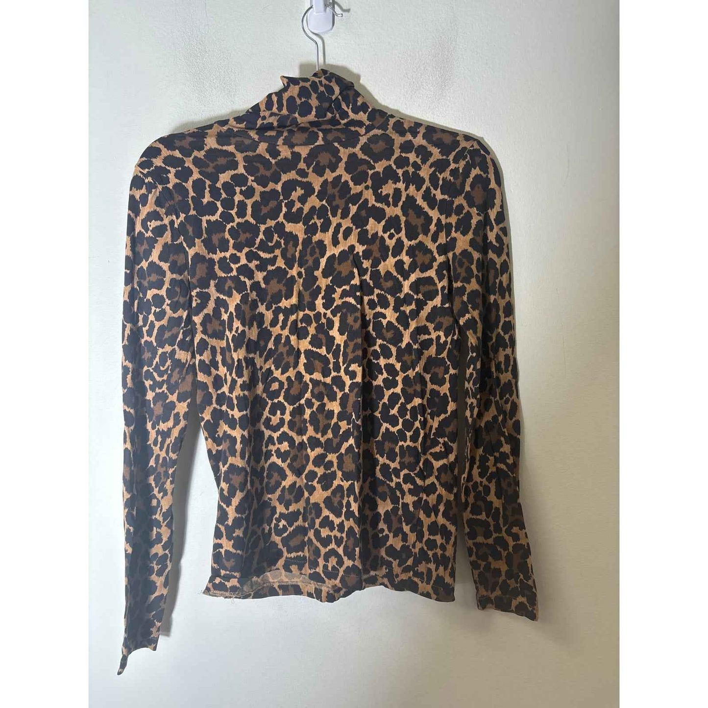 J. Crew Leapard Print Turtleneck Sz S