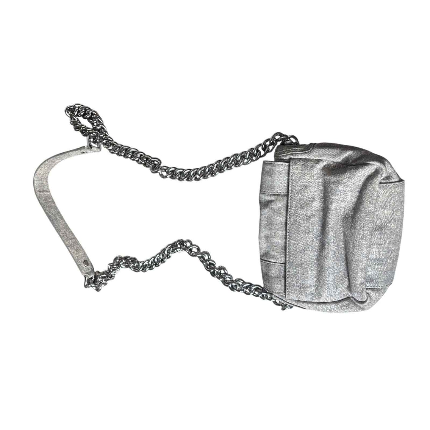 Tory Burch Gray Foldover Crossbody Bag 8"x6"