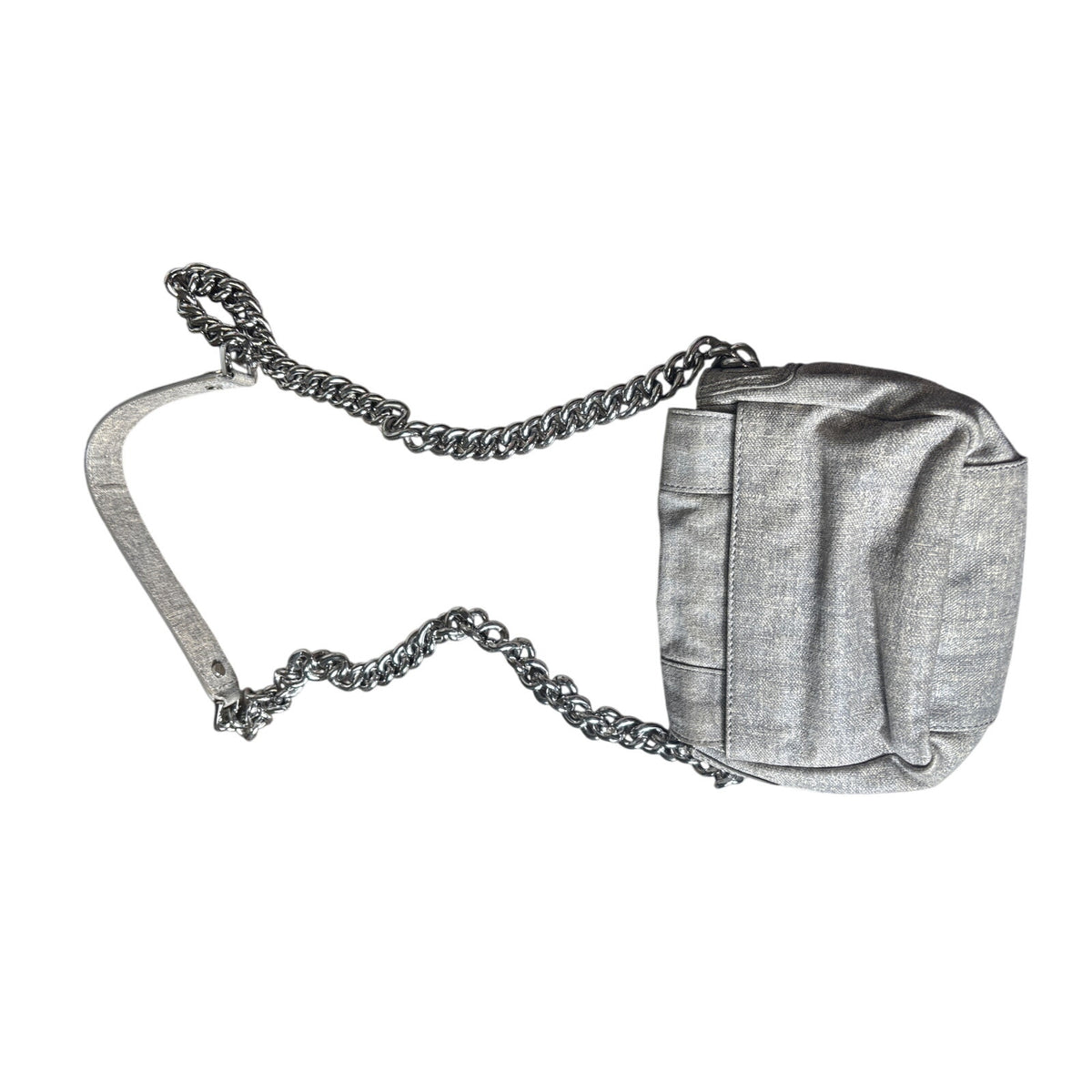 Tory Burch Gray Foldover Crossbody Bag 8"x6"