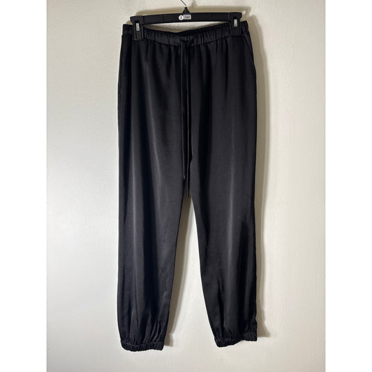 Fifteen Twenty Black Drawstring Satin Pants Sz S