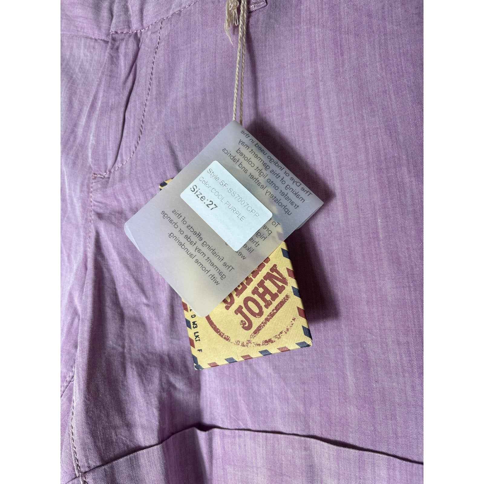 NWT Dear John Cool Purple Roll Cuffed Shorts Sz 27