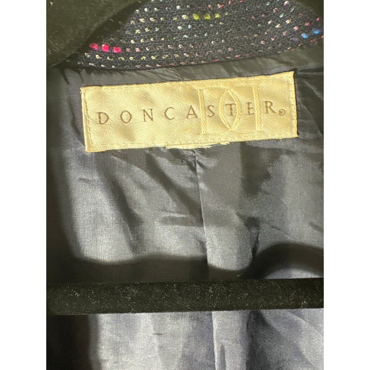 Doncaster Navy and Multi Color Stitching Jacket Sz (fits like ) M
